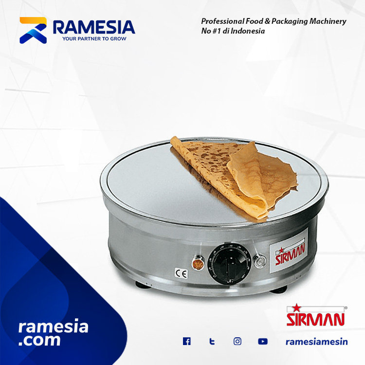 SIRMAN Crepes Maker Crepiera Tonda